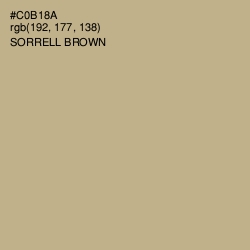#C0B18A - Sorrell Brown Color Image