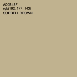 #C0B18F - Sorrell Brown Color Image
