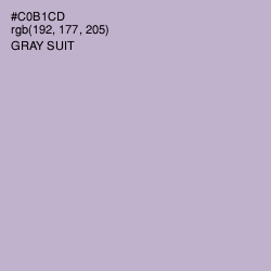 #C0B1CD - Gray Suit Color Image
