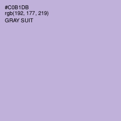 #C0B1DB - Gray Suit Color Image