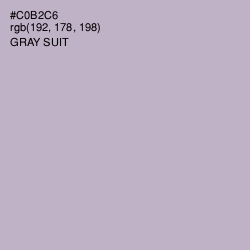#C0B2C6 - Gray Suit Color Image