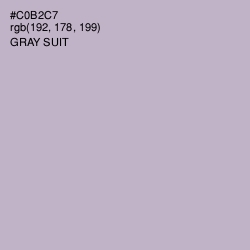 #C0B2C7 - Gray Suit Color Image