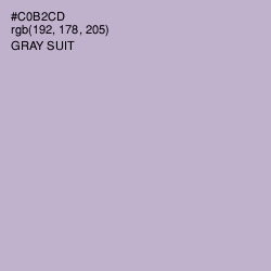 #C0B2CD - Gray Suit Color Image