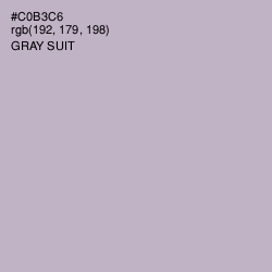#C0B3C6 - Gray Suit Color Image