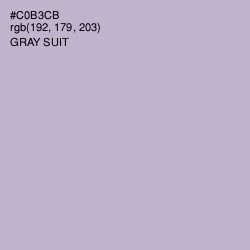 #C0B3CB - Gray Suit Color Image