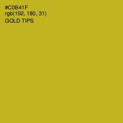 #C0B41F - Gold Tips Color Image