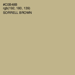 #C0B48B - Sorrell Brown Color Image
