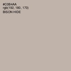 #C0B4AA - Bison Hide Color Image