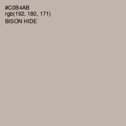#C0B4AB - Bison Hide Color Image