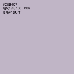 #C0B4C7 - Gray Suit Color Image