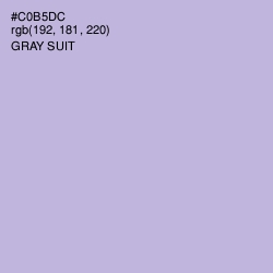 #C0B5DC - Gray Suit Color Image