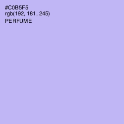 #C0B5F5 - Perfume Color Image