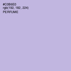 #C0B6E0 - Perfume Color Image