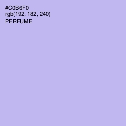 #C0B6F0 - Perfume Color Image