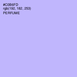 #C0B6FD - Perfume Color Image