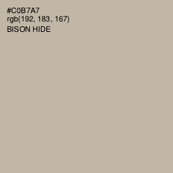 #C0B7A7 - Bison Hide Color Image