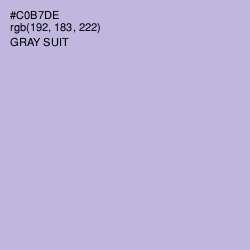 #C0B7DE - Gray Suit Color Image