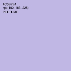 #C0B7E4 - Perfume Color Image