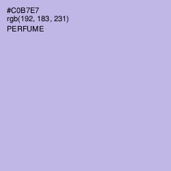 #C0B7E7 - Perfume Color Image
