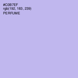 #C0B7EF - Perfume Color Image