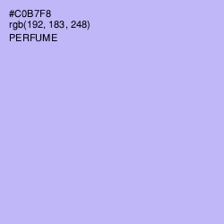 #C0B7F8 - Perfume Color Image