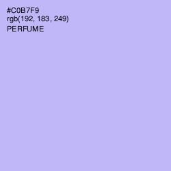 #C0B7F9 - Perfume Color Image