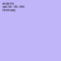 #C0B7FA - Perfume Color Image