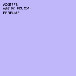 #C0B7FB - Perfume Color Image