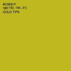 #C0B81F - Gold Tips Color Image