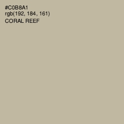 #C0B8A1 - Coral Reef Color Image