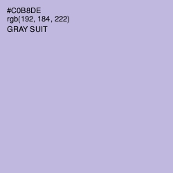 #C0B8DE - Gray Suit Color Image