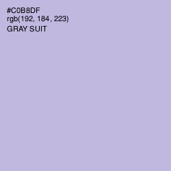 #C0B8DF - Gray Suit Color Image
