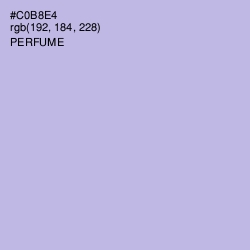 #C0B8E4 - Perfume Color Image