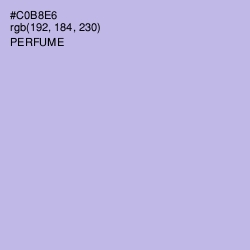 #C0B8E6 - Perfume Color Image