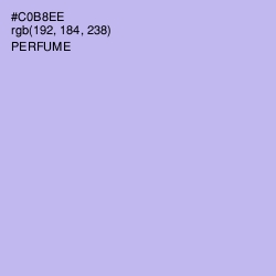 #C0B8EE - Perfume Color Image