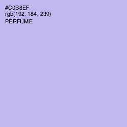 #C0B8EF - Perfume Color Image