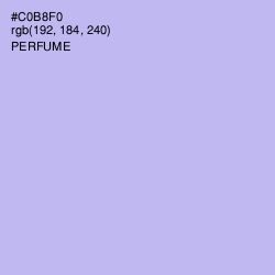 #C0B8F0 - Perfume Color Image