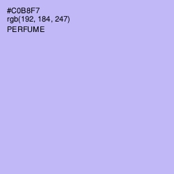 #C0B8F7 - Perfume Color Image
