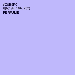 #C0B8FC - Perfume Color Image