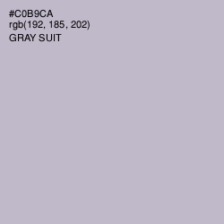 #C0B9CA - Gray Suit Color Image