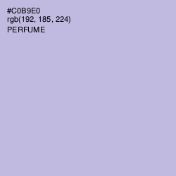 #C0B9E0 - Perfume Color Image