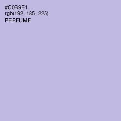 #C0B9E1 - Perfume Color Image