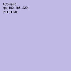 #C0B9E5 - Perfume Color Image