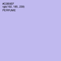 #C0B9EF - Perfume Color Image