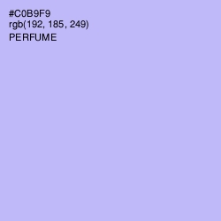 #C0B9F9 - Perfume Color Image