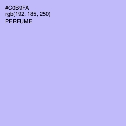 #C0B9FA - Perfume Color Image