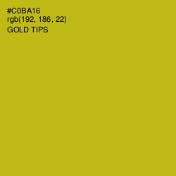 #C0BA16 - Gold Tips Color Image