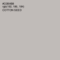 #C0BAB8 - Cotton Seed Color Image