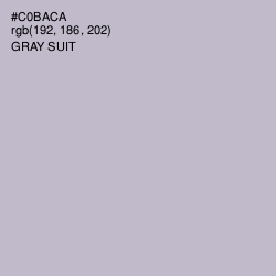 #C0BACA - Gray Suit Color Image