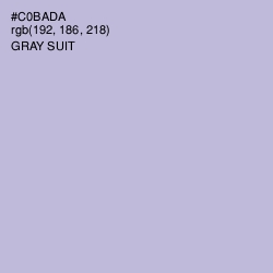 #C0BADA - Gray Suit Color Image